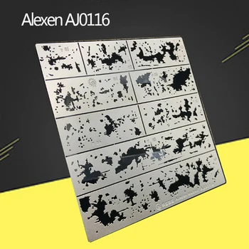 Alexen AJ0116 Lascar Efeitos de Vazamento de Spray, Estêncil Modelo de Envelhecimento Ferramentas