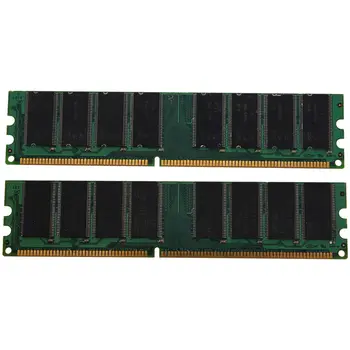 2x1GB PC3200 non-ECC DDR 400MHz Alta Densidade de MEMÓRIA 184-pin DIMM de memória RAM
