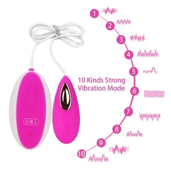 IKOKY 10 Velocidade do Vibrador de Controle Remoto G-spot Ovo de Vibração Estimular o Clitóris Brinquedos Sexuais para as Mulheres Kegel Bola de Exercício Vaginal