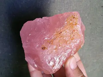 Bruto Natural Quartzo rosa cor-de-Rosa de Pedra de Cristal Moçambique 430g