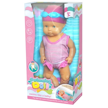 2020 Novas Crianças Elétrica Impermeável Banheira de Entretenimento Brinquedo de Natação Boneca Banheira Tempo de Brincar de bonecas Brinquedos para Crianças de Bebê Menino Menina Presentes