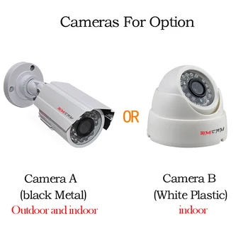 De Segurança CCTV Sistema de Câmera de 4CH DVR 720P/1080P 2pcs AHD Kit de Dome Bala de Visão Noturna ao ar livre Indoor BNC de Vídeo Vigilância Conjunto
