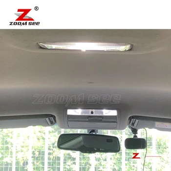 DIODO emissor de luz branco da placa de lâmpada + interior do DIODO emissor de luz de abóbada do kit + espelho do DIODO emissor de porta lâmpada para Toyota para Highlander MK II 2 XU40 (2008-2013)