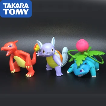 Pokemon Grande Conjunto Móvel De Acção De Luta Ivysaur Charmeleon Wartortle Boneca Brinquedos Presentes Das Crianças