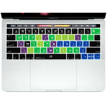 SAR o Final Cut Pro X Atalhos de tecla de Atalho de Teclado de Silicone Pele de Capa para Macbook pro 13