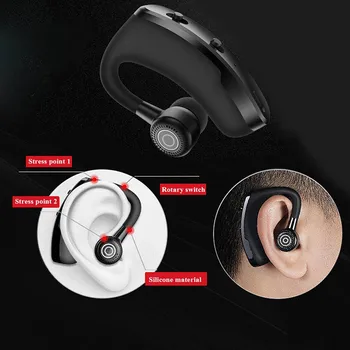 Fone de ouvido Bluetooth Com Microfone V9 Negócios Bluetooth Fone de ouvido mãos livres Esportes Impermeável sem fio de Fone de ouvido de Redução de Ruído