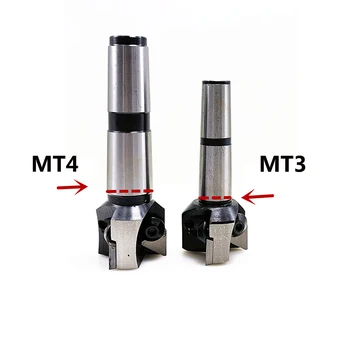 MTB cone morse MT3 MT4 direito de ângulo de 90 graus intercambiáveis fresa de facear Barra de rosca M12 M14