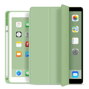 Para o Novo iPad Ar 3 10,5 cm de Caso Com porta-Lápis , ZVRUA Slim Tri-fold PU Couro Smart Cover tem de despertar do sono