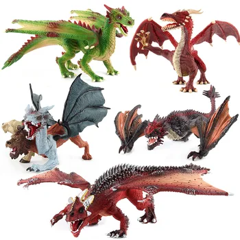 Crianças anime brinquedo modelo Ocidental de magia de dragão modelo de Dragão Dinossauro Modelo de Brinquedos Infantil Kids Animal Cognição Educativo Brinquedo Presentes