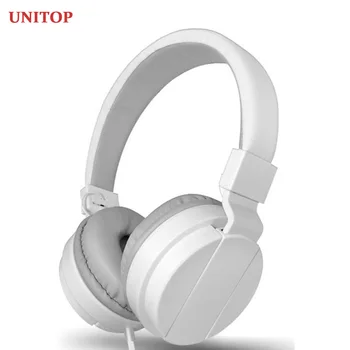 UNITOP Jogos de Fone de ouvido Estéreo com Fio de Baixo Fones de ouvido de 3.5 mm Jack, Aparelhagem hi-fi Fone de ouvido Com Microfone Para o Telefone Móvel, PC, Computador Portátil