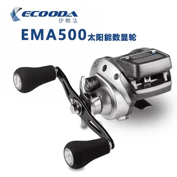 LUREKILLER Nova Marca Ecooda Digital Carretel Baitcasting Reel EMA500R/EMA500L 6kgs Arraste Poder de 6.2:1 sobrecarga de movimento cambaleante
