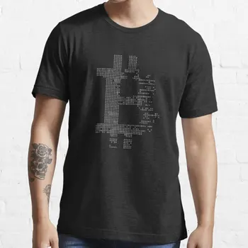 Bitcoin Cryptocurrency cryptocurrency cinza CADEIA de Moda masculina de Breaking Bad t-Shirt Camiseta de Manga Curta T Hipster Tops