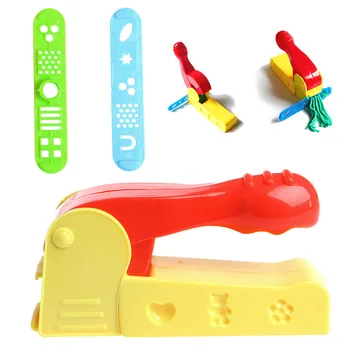 Útil de Massa de modelar Plasticina Artesanato de Barro Molde de Extrusão Conjunto de ferramentas que as Crianças Aprendem Jogar Brinquedos BX0D