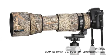 Lente da câmera de Camuflagem Capa de Chuva Para a SIGMA 150-600mm F5-6.3 DG OS HSM Contemporânea (C) lente Capa de Chuva de protecção de caso
