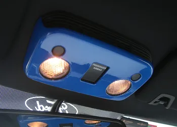 Sansour Estilo Carro ABS, Teto lâmpada de Leitura Painel de Cobre Cabine de Luz Guarnições Para Ford Mustang 2016 2017 2018 2019