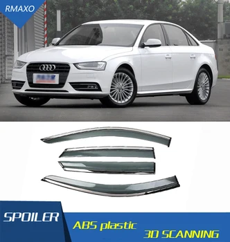 Para Audi A4 2012 A 2016 Janela de Ventilação da Viseira Tons Sol, Chuva Defletor de proteção Para Audi A4 Auto Acessórios 4PCS/SET
