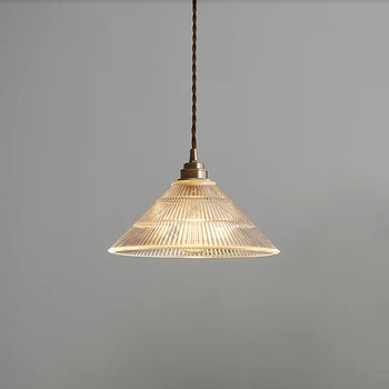 Nordic Luz Pendant De Vidro Da Lâmpada Design Moderno Decorativ De Suspensão Luminárias Quarto De Cobre Japonês Led Luminária De Suspensão