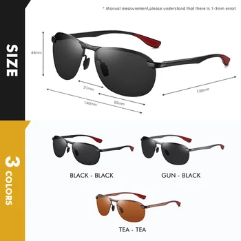 CoolPandas Retro Alumínio dos Homens Óculos de sol Polarizados do Design da Marca Templos de óculos de Sol UV400 Tons de Óculos de Condução Oculos de sol