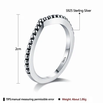 LEKANI de Prata 925 Gota de Água Anéis de Dedo Para as Mulheres de Casamento Noivado Simples Anel de Presente de Finas Jóias Recomendo