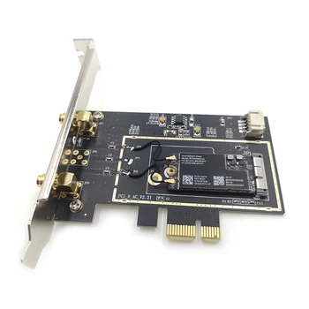 Conversão de Cartão com duas Antenas para BCM943224PCIEBT2 BCM94360CS2 para MAC da Placa de Rede PCI-E