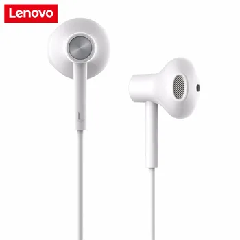 O mais novo Original Lenovo DP-20 Aparelhagem hi-fi Dual Driver de Fone de ouvido In ear Fones de Ouvido Com Microfone Para o Telefone Móvel Android Xiaomi Samsung, Lenovo