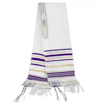 Judeu messiânico de Israel o Talit Xale de Oração Cachecóis Com Talis Saco de Presentes para Mulheres, Homens Senhoras 180*50cm 5 Cores