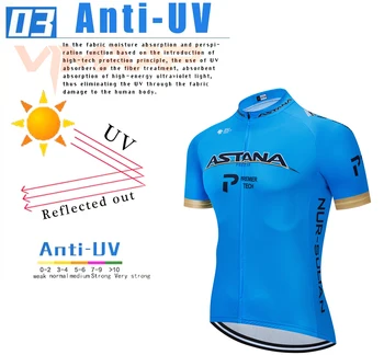 Pro da equipe ASTANA Ciclismo masculino Camisas de Mangas Curtas MTB Mountain Bike Seca Rápido de Bicicleta Camisa Tops ropa ciclismo hombre invierno