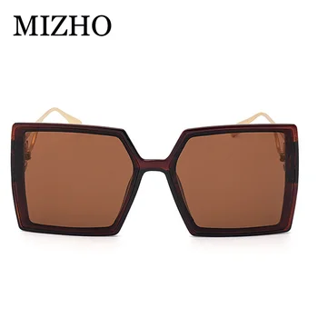 MIZHO Moda hip hop Lucrativo Quadrado Grande Óculos de sol de Marca Original Design Gradiente de óculos de Sol das Mulheres da Celebridade de grandes dimensões Senhoras