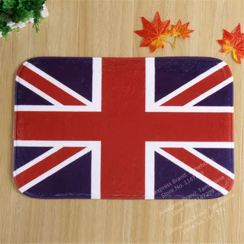 NiceRug Bandeira Britânica tapete EUA tapete bandeira Americana tapete de presente de Natal Animal impresso tapete antiderrapante, Tapete de látex de apoio