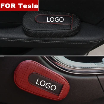 Acessórios para carro Macio e Confortável Apoio de Pé Almofada Porta do Carro do antebraço Estilo Carro Para o Tesla Model S, Modelo X Model3