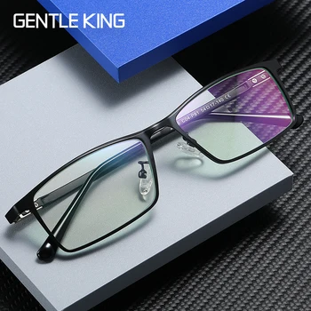 GENTIL REI 2020 Novo Anti Luz Azul Óculos de Leitura Homens de Metal de Alta Qualidade Quadro Negócios Óculos de Jogos de Computador Óculos