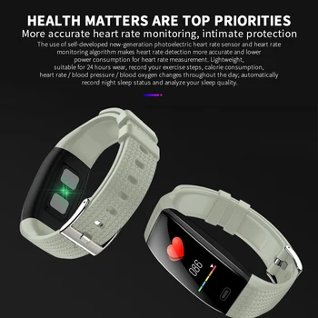 Wearpai A Temperatura Do Corpo Smart Watch T5 Pressão Arterial De Fitness Pulseira De Cor Da Tela De Chamada Lembrete Esporte Homens Mulheres Smartwatch