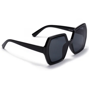 Peekaboo moda hexagonal óculos de sol das mulheres de grandes dimensões 2021 novo estilo de branco grandes óculos de sol para senhoras uv400 de inverno preto presentes