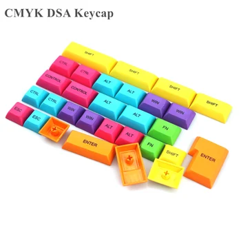 Pbt chave dsa cap OEM tecla cap corante subbed colorido keycaps modificador para diy jogos teclado mecânico cereja mudar