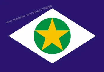 Bandeira de Mato Grosso 3 x 5 PÉS de 90 x 150 cm do Brasil Sinalizadores de Estado de Banners