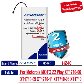 HSABAT mais Recentes 3850mAh Bateria para Motorola HZ40 MOTO Z2 Jogar XT1710-08 XT1710-06 XT1710-09 XT1710-11 XT1710 frete grátis