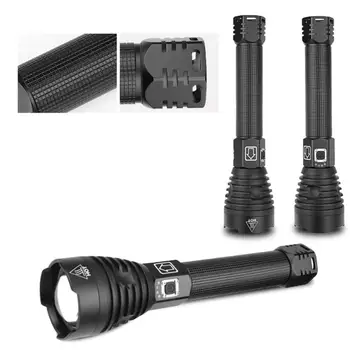 Mais Potente Lanterna LED XLamp XHP90 USB Zoomable 3 Modos de Tocha XHP70 XHP50 18650 bateria 26650 Bateria Recarregável Lanterna