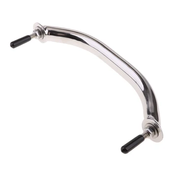 Polished 316 Stainless Steel 8 Inch Grab Handle Handrail For Boats