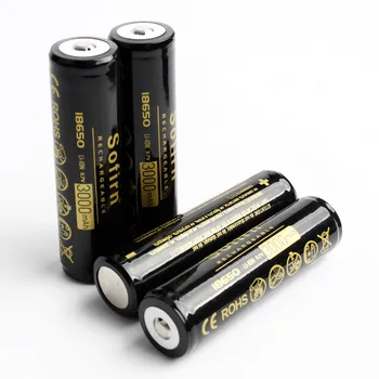 Sofirn 18650 Bateria de 3000mAh (8pcs) de íon de lítio de 3,7 V bateria Recarregável 18650 Baterias para Lanterna LED Com PCB Protegido Conselho