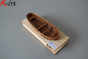 RealTS Clássico barco de madeira 1/48 bote barco de madeira montar o kit de madeira do enigma