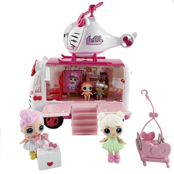 Original LOL Surpresa Bonecas Brinquedos Piquenique Carro Helicóptero Boneca de Brinquedo, Terno Lol Surpresas Originales DIY Brinquedos para Meninas Presentes de Aniversário