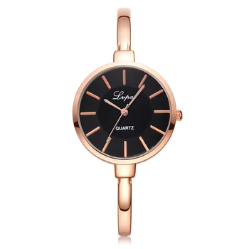 2019 Moda de Luxo do Ouro de Rosa do Bracelete Mulheres Relógios de Quartzo Relógios de Marca Ladies watch Vestido Casual relógio Relógio reloj mujer