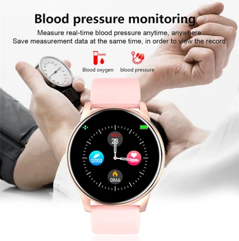 2020 Novo smart watch mulheres Sono, a pressão Arterial monitor de frequência cardíaca SmartWatch Homens para iphone e Android reloj inteligente +Caixa