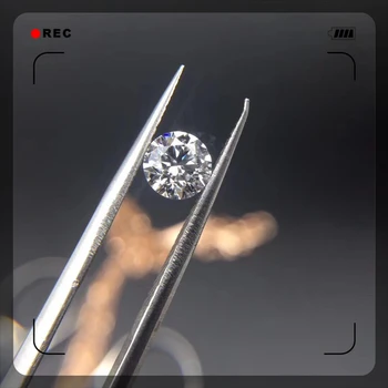 Moissanite EF 5mm Cor Brilhante Redondo, Corte de 0,5 ct Quilate Laboratório de jóias de Diamante, pulseira de DIY material Solto Moissanite