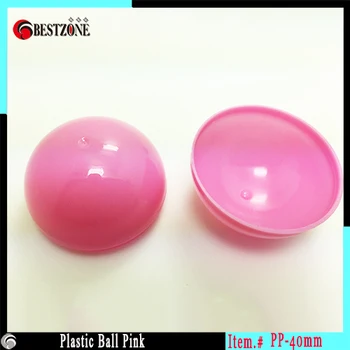 Atacado de 40mm de Beleza Bola de Plástico Colorido Rosa Redondo e Macio Bolas de plástico vazio cápsulas para Crianças, ao ar livre brinquedos Frete Grátis