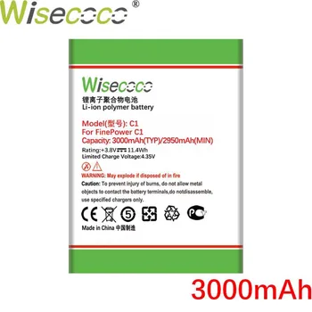 Wisecoco Bateria 3000mAh Para FinePower C1 C 1 Móvel de Substituição do Telefone+ Número de Rastreamento