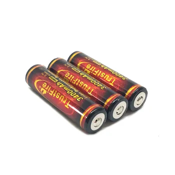 TrustFire 3,7 V 3400mAh 18650 Bateria de Lítio Recarregável de Alta Capacidade com Protegida do PWB de LED, Lanternas/Faróis