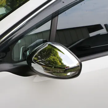 Jameo Automática da temperatura ABS Cromado de Visão Traseira do Carro Eléctrico de Proteção de Cobre Espelho Retrovisor Adesivos para Peugeot 208 - 2017 Acessórios