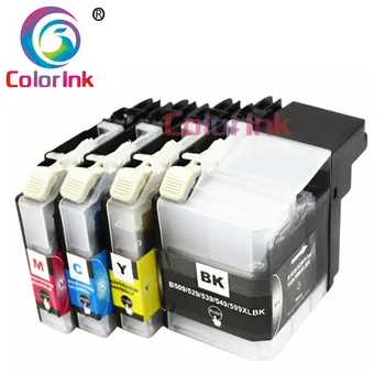 ColorInk 4Pack LC539 LC535 LC529 LC525 cartucho de tinta LC 539 XL para Brother DCP-J100 DCP-J105 MFC-J200 Impressora cartucho de tinta