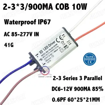 IP67 PF5-100W Driver de LED 10W 2-3Cx3B 6-12 Série de 20W 30W 40W 50W 60W 70W 80W 100W 0.6-3A DC5-40V de Corrente Constante Frete Grátis